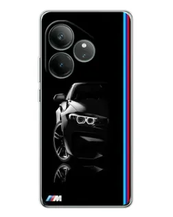Чохол для Realme GT Neo 6 з картинкою «Силует BMW в темряві»