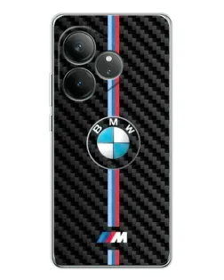 Чохол для Realme GT Neo 6 з картинкою «Емблема BMW та карбон»