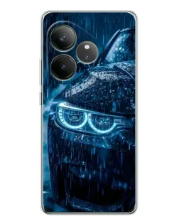 Чехол для Realme GT Neo 6 с картинкой «BMW под дождем»
