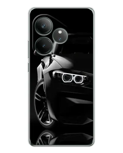 Чехол для Realme GT Neo 6 с картинкой «Черная BMW — профиль» Чехол для Realme GT Neo 6 с картинкой «Черная BMW — профиль»