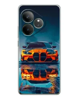 Чехол для Realme GT Neo 6 с картинкой «BMW — золотая эмблема»