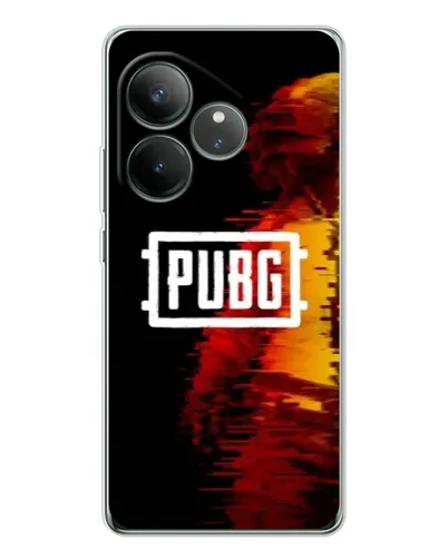 Чехол для Realme GT Neo 6 с картинкой «Яркий логотип PUBG»