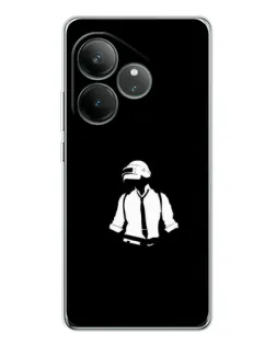 Чехол для Realme GT Neo 6 с картинкой «PUBG — белый шлем»
