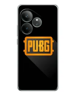 Чехол для Realme GT Neo 6 с картинкой «PUBG — рамка лого»