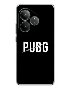 Чехол для Realme GT Neo 6 с картинкой «PUBG — белый логотип»