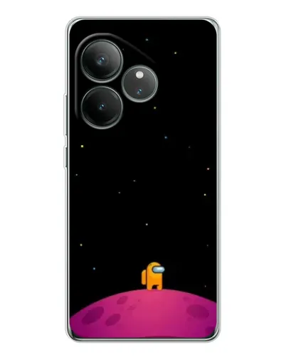 Чехол для Realme GT Neo 6 с картинкой «Одинокий герой на планете»