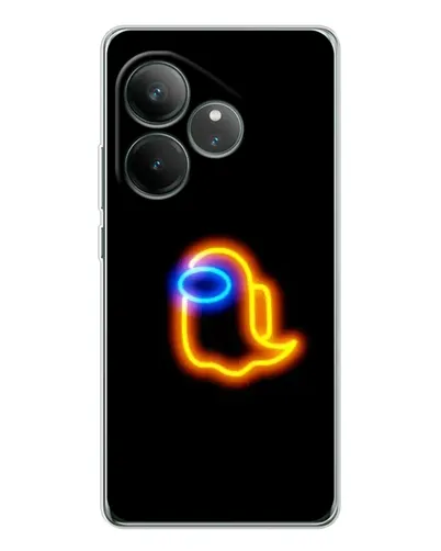 Чехол для Realme GT Neo 6 с картинкой «Among Us неоновое сияние»