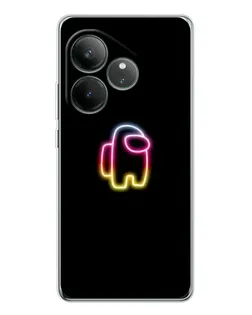 Чехол для Realme GT Neo 6 с картинкой «Among Us градиент»