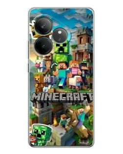 Чехол для Realme GT Neo 6 с картинкой «Замок Minecraft» Чехол для Realme GT Neo 6 с картинкой «Замок Minecraft»