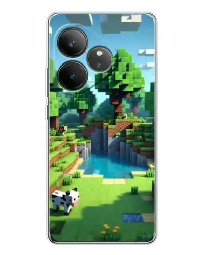 Чехол для Realme GT Neo 6 с картинкой «Minecraft летний день»