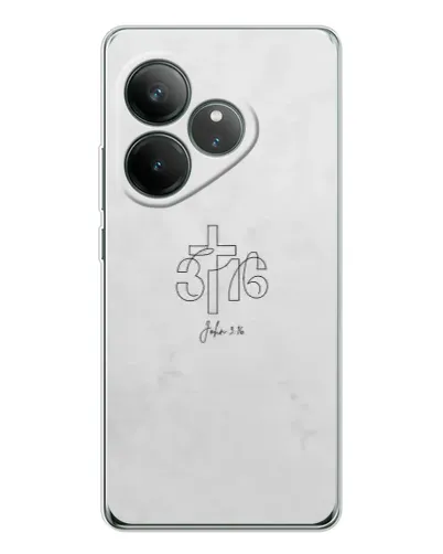 Чехол для Realme GT Neo 6 с картинкой «Иоанна 3:16 Крест»