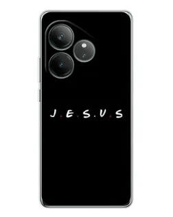 Чехол для Realme GT Neo 6 с картинкой «Точки веры J.E.S.U.S.»