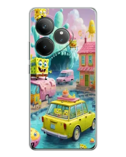 Чехол для Realme GT Neo 6 с картинкой «Монстр-трак приключения»