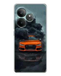 Чохол для Realme GT Neo 6 з картинкою «Audi у хмарах диму»