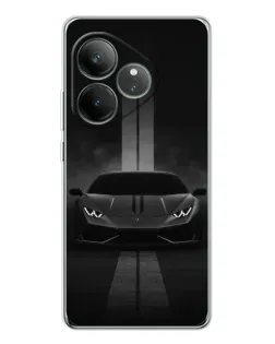 Чехол для Realme GT Neo 6 с картинкой «Lamborghini симметрия дорог»
