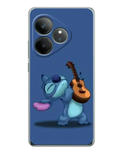Чехол для Realme GT Neo 6 с картинкой «Стич с укулеле»