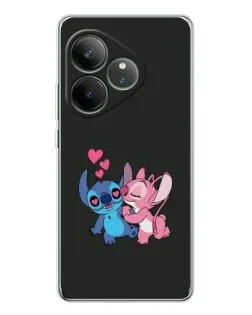 Чехол для Realme GT Neo 6 с картинкой «Анжел целует Стича»