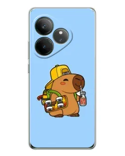 Чехол для Realme GT Neo 6 с картинкой «Капибара на скейте» Чехол для Realme GT Neo 6 с картинкой «Капибара на скейте»