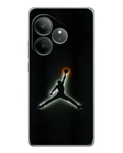 Чехол для Realme GT Neo 7 с картинкой «Jordan Gradient Logo»