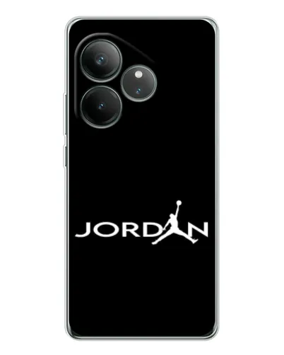 Чехол для Realme GT Neo 7 с картинкой «Jordan White Logo»