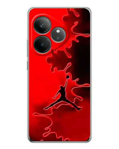 Чехол для Realme GT Neo 7 с картинкой «Jordan Red Smoke»