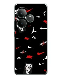 Чехол для Realme GT Neo 7 с картинкой «Nike Mix Pattern»