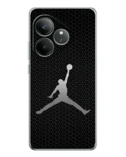 Чехол для Realme GT Neo 7 с картинкой «Jordan Dark Carbon»