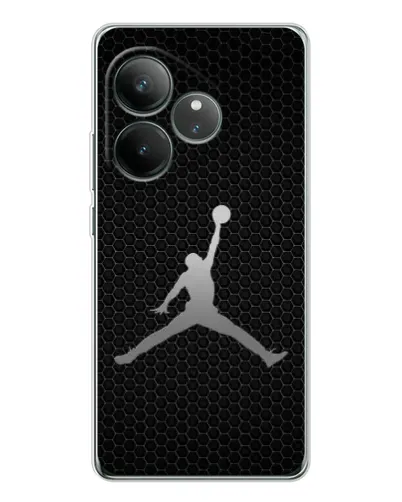Чехол для Realme GT Neo 7 с картинкой «Jordan Dark Carbon»