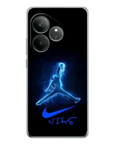 Чехол для Realme GT Neo 7 с картинкой «Jordan Neon Blue»