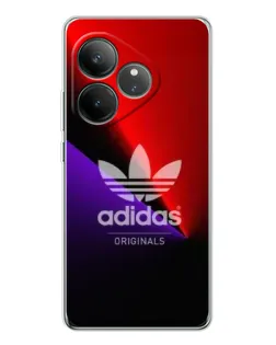 Чехол для Realme GT Neo 7 с картинкой «Adidas Red Neon»
