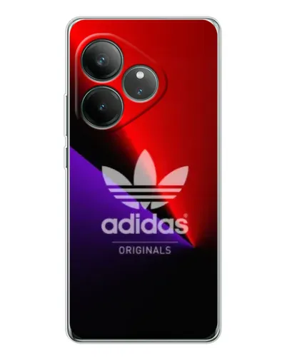 Чехол для Realme GT Neo 7 с картинкой «Adidas Red Neon»