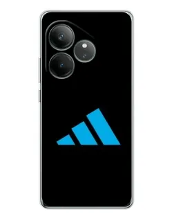 Чехол для Realme GT Neo 7 с картинкой «Adidas Cyan Logo»