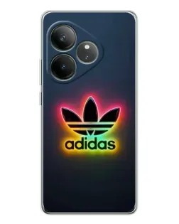 Чехол для Realme GT Neo 7 с картинкой «Неоновый Adidas»