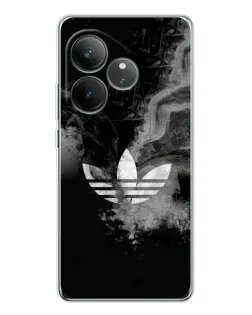 Чехол для Realme GT Neo 7 с картинкой «Абстрактный дым Adidas»