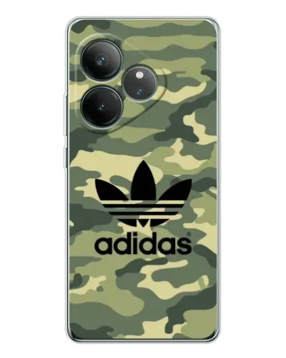 Чехол для Realme GT Neo 7 с картинкой «Милитари стиль Adidas»
