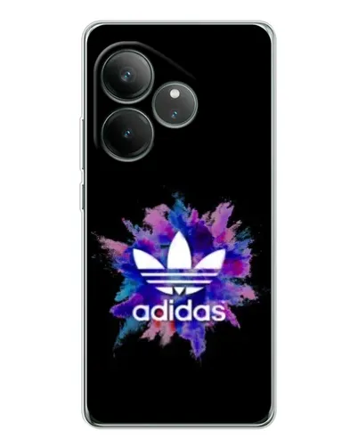 Чехол для Realme GT Neo 7 с картинкой «Взрыв красок Adidas»