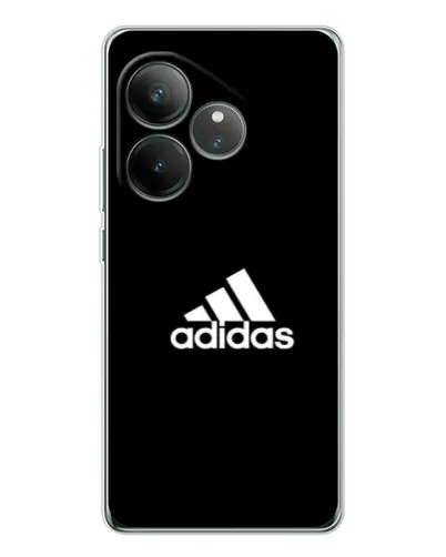 Чехол для Realme GT Neo 7 с картинкой «Черная классика Adidas»