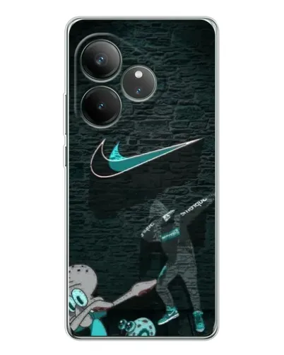 Чехол для Realme GT Neo 7 с картинкой «Спортивный арт Nike»