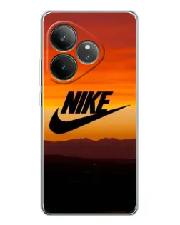 Чехол для Realme GT Neo 7 с картинкой «Nike — вечерний горизонт»