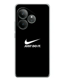 Чехол для Realme GT Neo 7 с картинкой «Минимализм от Nike»