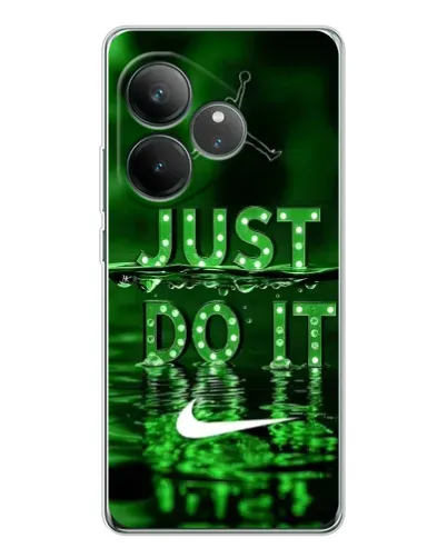 Чехол для Realme GT Neo 7 с картинкой «Зеленый неоновый Nike»