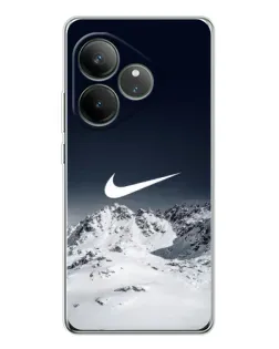 Чехол для Realme GT Neo 7 с картинкой «Nike — зимние горы»