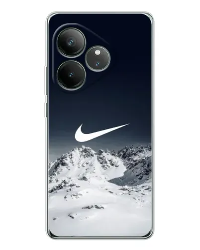 Чехол для Realme GT Neo 7 с картинкой «Nike — зимние горы»