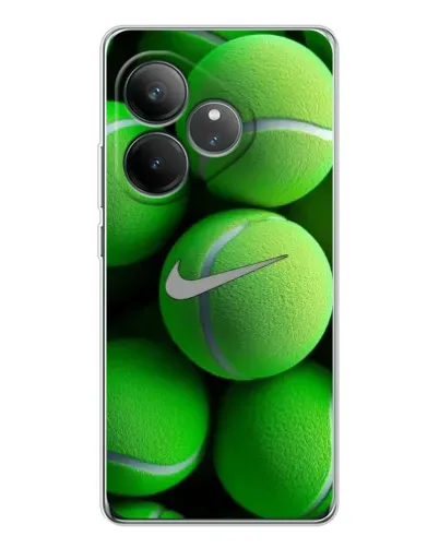 Чехол для Realme GT Neo 7 с картинкой «Теннисные мячи Найк»