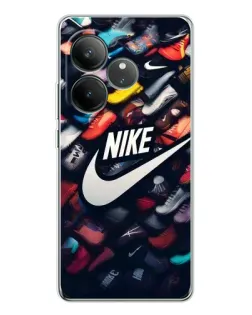 Чехол для Realme GT Neo 7 с картинкой «Коллекция кроссовок Nike»
