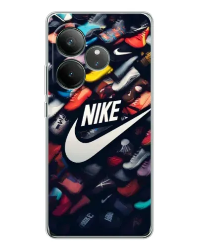 Чехол для Realme GT Neo 7 с картинкой «Коллекция кроссовок Nike»