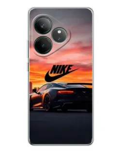 Чехол для Realme GT Neo 7 с картинкой «Nike и суперкар»