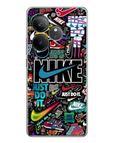 Чохол для Realme GT Neo 7 з картинкою «Яскравий колаж Nike» Чохол для Realme GT Neo 7 з картинкою «Яскравий колаж Nike»