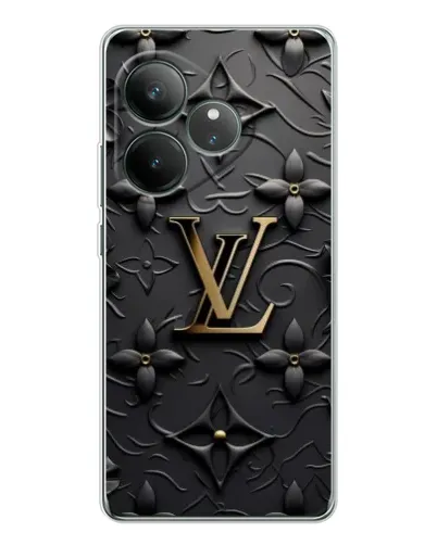 Чехол для Realme GT Neo 7 с картинкой «Кожаная текстура LV»