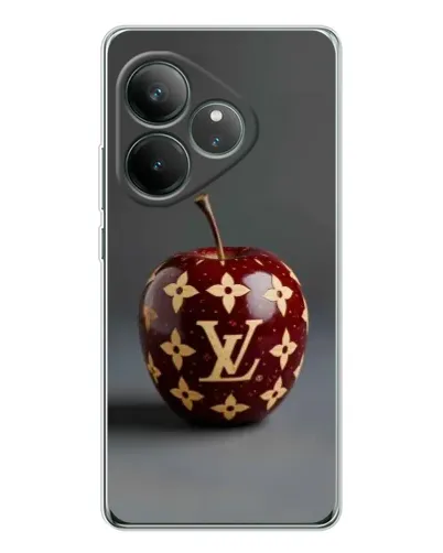 Чехол для Realme GT Neo 7 с картинкой «Красное яблоко LV»